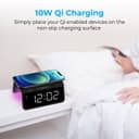 منبه ذكي 3 في 1  PROMATE Multi-Function LED Alarm Clock with 10W Wireless Charger