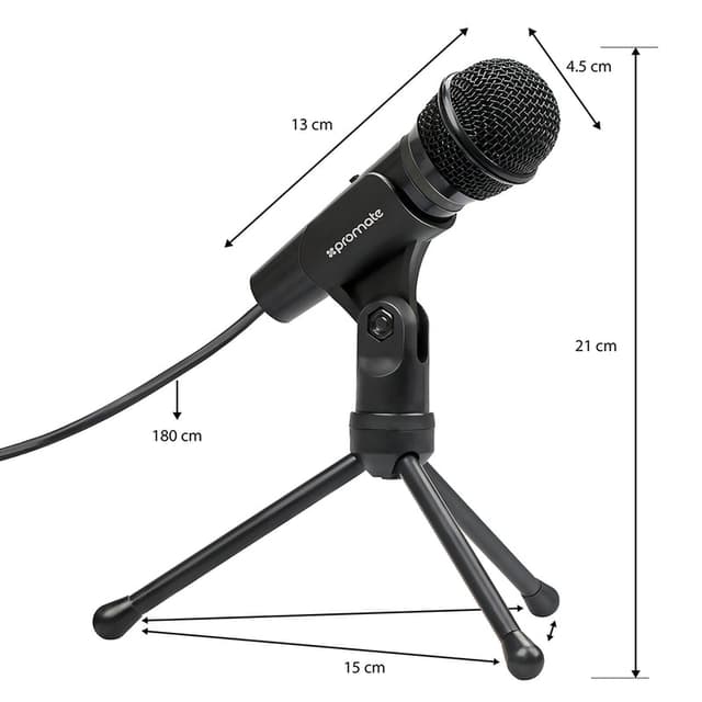 promate Universal Digital Dynamic Vocal Microphone