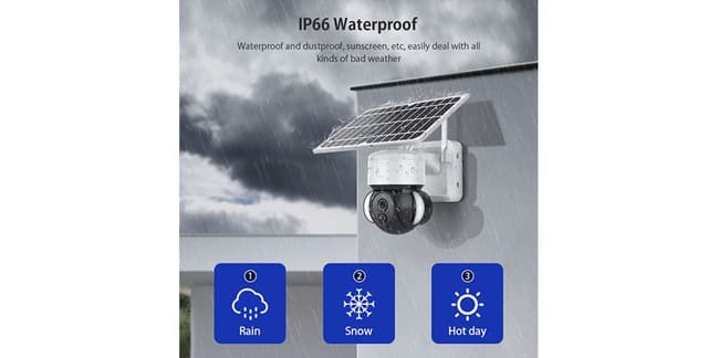 4G PTZ solar Battery Powered Floodlight camera 360 degrees