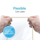 كيبل شحن متعدد الإستخدامات 3 في 1 - 1.2 متر   PROMATE Apple MFi Trio-ended Charge and Sync Cable