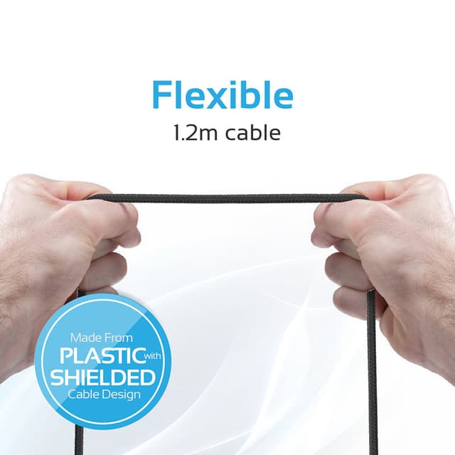 كيبل شحن متعدد الإستخدامات 3 في 1 - 1.2 متر   PROMATE Apple MFi Trio-ended Charge and Sync Cable