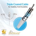 كيبل شحن متعدد الإستخدامات 3 في 1 - 1.2 متر   PROMATE Apple MFi Trio-ended Charge and Sync Cable