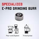 مطحنة القهوة المحمولة 30 جرام ون زيبريسو 1ZPRESSO epro Manual Grinder Burr - 145917