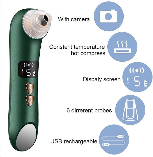 Blackhead Remover Pore Vacuum Cleaner with Camera