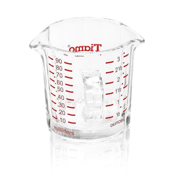 بيتشر حليب لتحضير القهوة 70ml زجاج Double Spout Shot Glass - Tiamo
