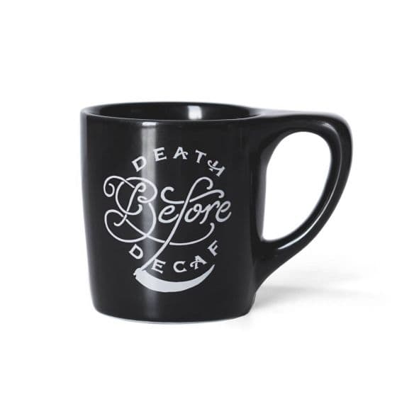 كوب شاي 296 مل – أسود  notneutral LINO "Death Before Decaf” Mug