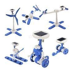 مجموعة روبوت تعليمي 6 في 1 يعمل بالطاقة الشمسية Merlin 6-IN-1 DIY Educational Solar Robot Kit