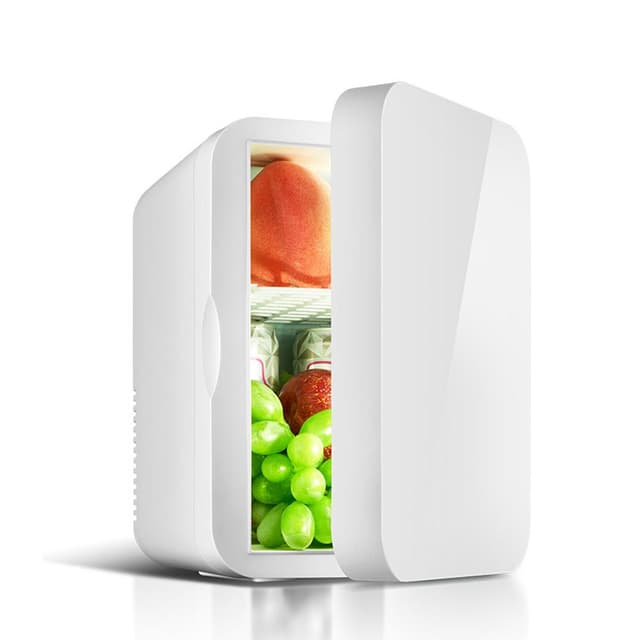 ثلاجة صغيرة للسيارة 8L أبيض Small Car Home Fridge Portable - COOLBABY