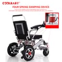 كرسي متحرك كهربائي لكبار السن وذوي الاحتياجات الخاصة قابل للطي كول بيبي COOLBABY DDLY01 Lightweight Folding Electric Wheelchair Intelligent Aluminum