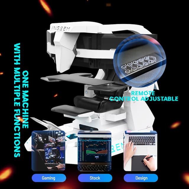 كرسي قيمنق إحترافي تصميم كرسي الإمبراطور INGREM WLDHY Zero Gravity Reclining Gaming Workstation Game Chair  Ergonomic Gaming Chair With Heat And Massage