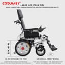Cool Baby COOLBABY DDLY02 Electric Power Wheelchair Can Fold Lightweight Elderly Disabled Intelligent Adjustment Automatic Full-lying Electric Wheelchair