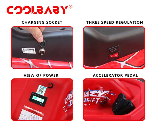 Cool Baby COOLBABY DP7 3 Speed 36V Electric Scooter Drifting Ride On Scooter Crazy Car For Kids Electric Scooter