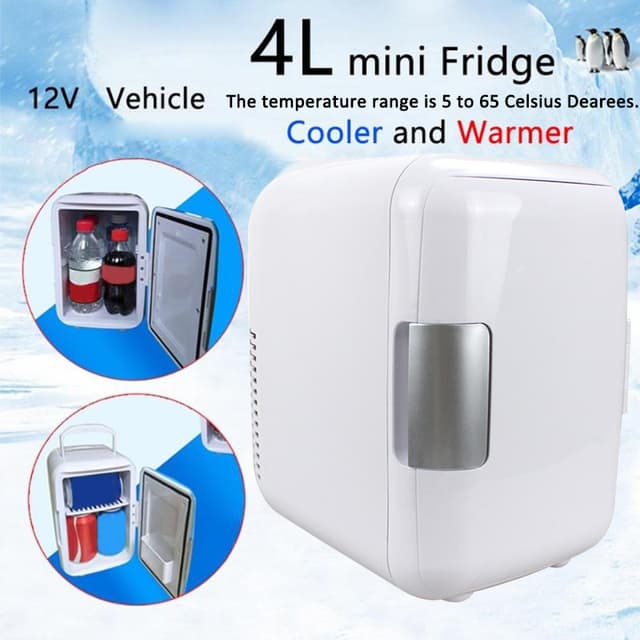 ثلاجة صغيرة 4L أبيض Mini Car Refrigerator Portable - COOLBABY