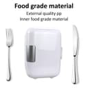 ثلاجة صغيرة 4L أبيض Mini Car Refrigerator Portable - COOLBABY