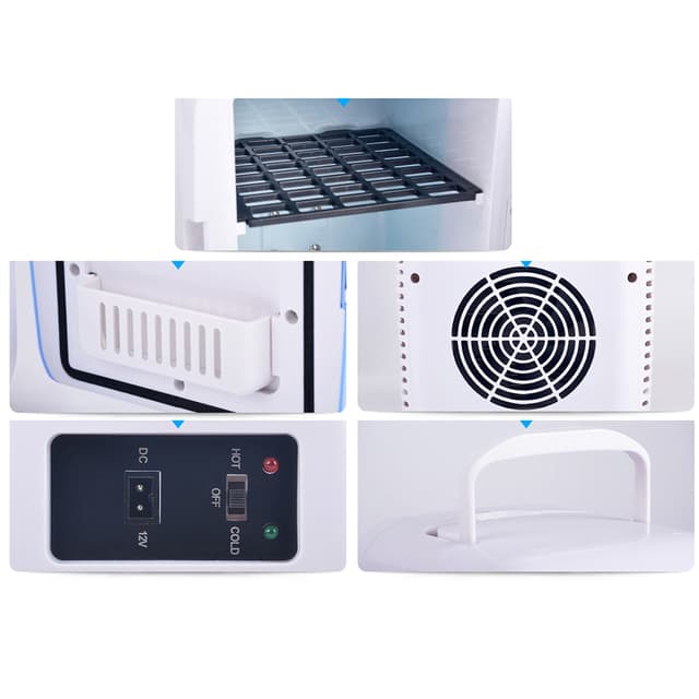 ثلاجة صغيرة 4L أبيض Mini Car Refrigerator Portable - COOLBABY