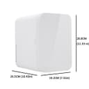 ثلاجة صغيرة للسيارة 8L أبيض Small Car Home Fridge Portable - COOLBABY