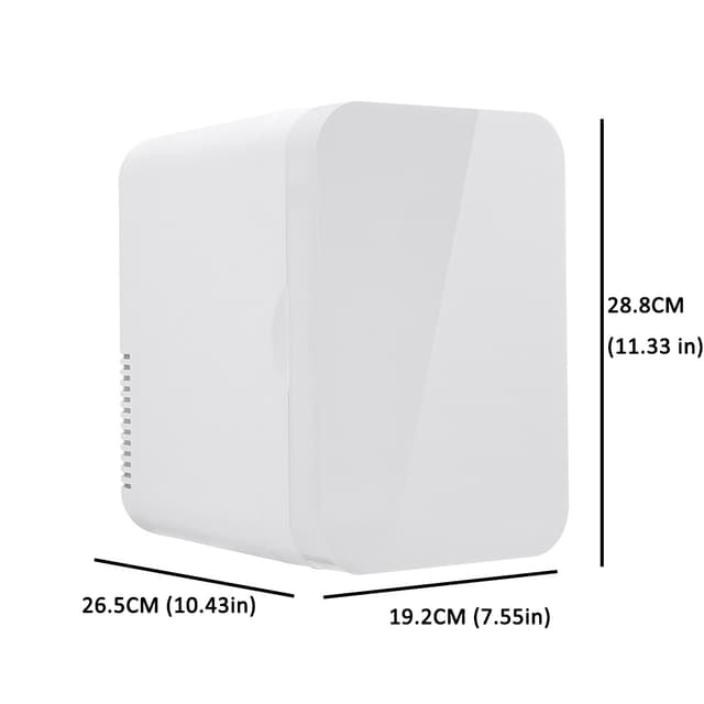 ثلاجة صغيرة للسيارة 8L أبيض Small Car Home Fridge Portable - COOLBABY