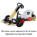 سكوتر كهربائي درفت للبالغين وللأطفال - 36 فولت - أبيض وأصفر COOLBABY DP10-OR-LHX electric scooter go cart electric