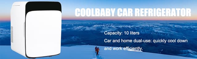 Cool Baby COOLBABY CZBX01 10L Car Refrigerator 220V/12v Mini Fridge Freezer Car/Home Dual-use Small Refrigerator