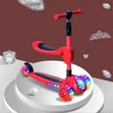 Cool Baby COOLBABY 603 Children's three-in-one scooter, with flashing light-emitting diode wheel, children's scooter, children's toys…