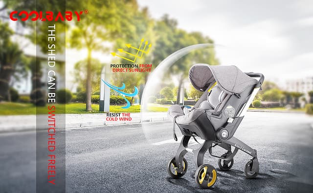 عربية اطفال خفيفة 4 في 1 قابلة للطي كوول بيبي COOLBABY ETAQY01 Baby stroller