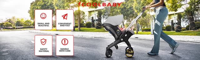 عربية اطفال خفيفة 4 في 1 قابلة للطي كوول بيبي COOLBABY ETAQY01 Baby stroller