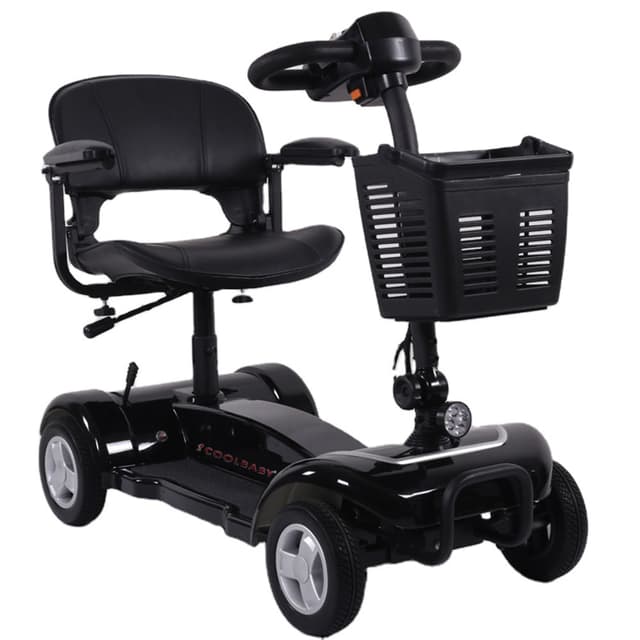 Cool Baby COOLBABY X-01 Golf Cart Electric Adult Mobility Scooter Trolley 4 Wheels Electric Folding Golf Scooter for Adults Seniors with Seat