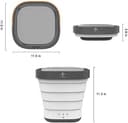 غسالة ملابس صغيرة قابلة للطي محمولة Portable Mini Folding Clothes Washing Machine