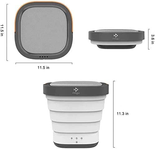 غسالة ملابس صغيرة قابلة للطي محمولة Portable Mini Folding Clothes Washing Machine
