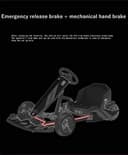 سكوتر كهربائي درفت للبالغين وللأطفال - 36 فولت - أبيض وأصفر COOLBABY DP10-OR-LHX electric scooter go cart electric