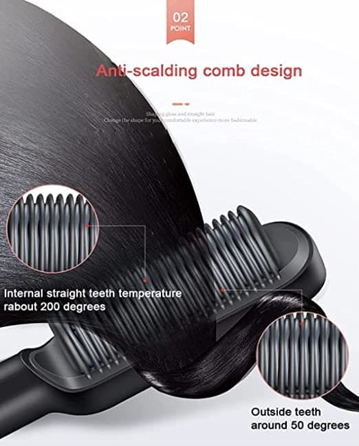 مصفف شعر 2 في 1 Temperture Control Hair straightener