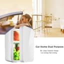 ثلاجة صغيرة للسيارة 8L أبيض Small Car Home Fridge Portable - COOLBABY