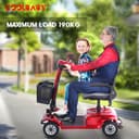 Cool Baby X-02 4 Wheel Electric Folding Mobility Scooter Portable Electric Wheelchair Scooter for Adult and Elderly