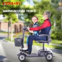 Cool Baby X-02 4 Wheel Electric Folding Mobility Scooter Portable Electric Wheelchair Scooter for Adult and Elderly