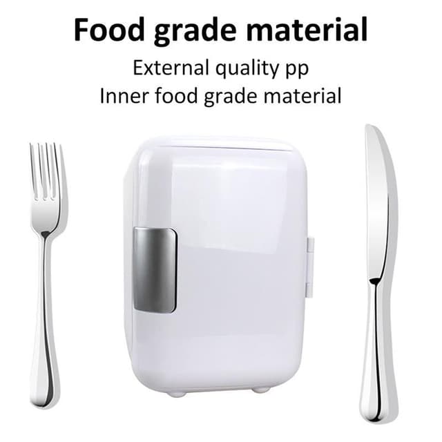 ثلاجة صغيرة 4L أبيض Mini Car Refrigerator Portable - COOLBABY