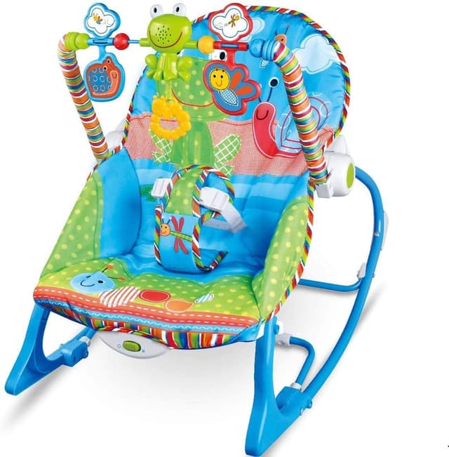 هزازة للأطفال أزرق Multi-function Baby Rocking Chair - COOLBABY