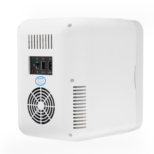 ثلاجة صغيرة للسيارة 8L أبيض Small Car Home Fridge Portable - COOLBABY