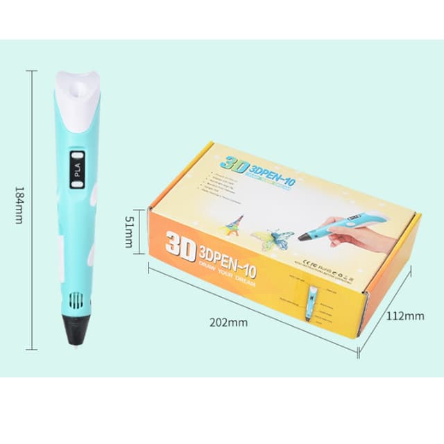 قلم ثلاثي الابعاد 12 لون كول بيبي Cool Baby SSZ113  3D printing graffiti pen with display