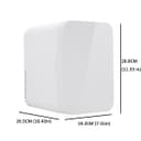 ثلاجة صغيرة للسيارة 8L أبيض Small Car Home Fridge Portable - COOLBABY