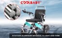كرسي متحرك كهربائي لكبار السن وذوي الاحتياجات الخاصة قابل للطي كول بيبي COOLBABY DDLY01 Lightweight Folding Electric Wheelchair Intelligent Aluminum