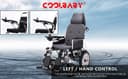 Cool Baby COOLBABY DDLY02 Electric Power Wheelchair Can Fold Lightweight Elderly Disabled Intelligent Adjustment Automatic Full-lying Electric Wheelchair