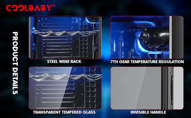 ثلاجة مشروبات إلكترونية 95 لتر كوول بيبي COOLBABY CZBX20 Household Wine Cabinet