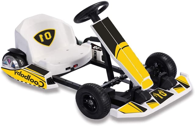 سكوتر كهربائي درفت للبالغين وللأطفال - 36 فولت - أبيض وأصفر COOLBABY DP10-OR-LHX electric scooter go cart electric