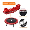 Cool Baby COOLBABY HP8962-RD 40 Inch Mini Exercise Trampoline for Adults or Kids - Indoor Fitness Rebounder Trampoline-Red