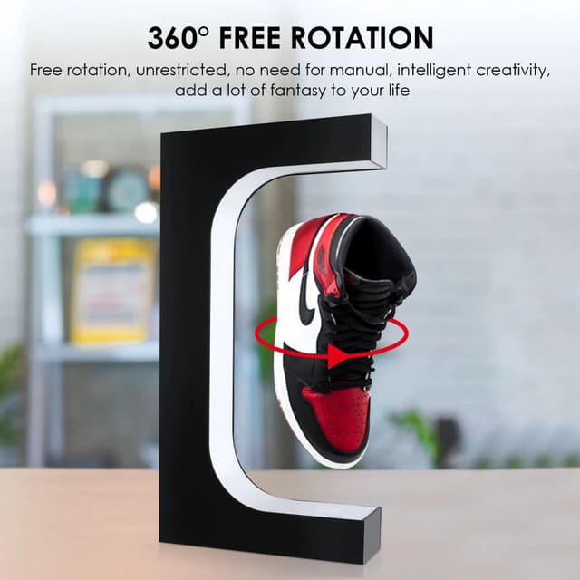 ستاند الأحذية المغناطيسي الطائر Levitating Shoe Display Floating Sneaker Stand
