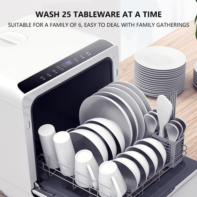 Cool Baby COOLBABY XWJ01 Portable Countertop Dishwasher Mini Automatic Small Household Dish Washer High Temperature Washing & Drying Cleaner