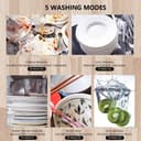 Cool Baby COOLBABY XWJ01 Portable Countertop Dishwasher Mini Automatic Small Household Dish Washer High Temperature Washing & Drying Cleaner