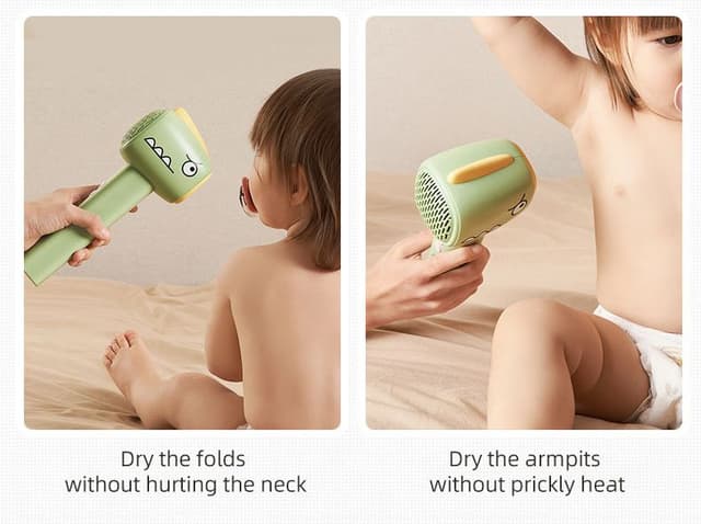 استشوار اطفال لاسلكي Rechargeable Mini Wireless Hair Dryer for Baby