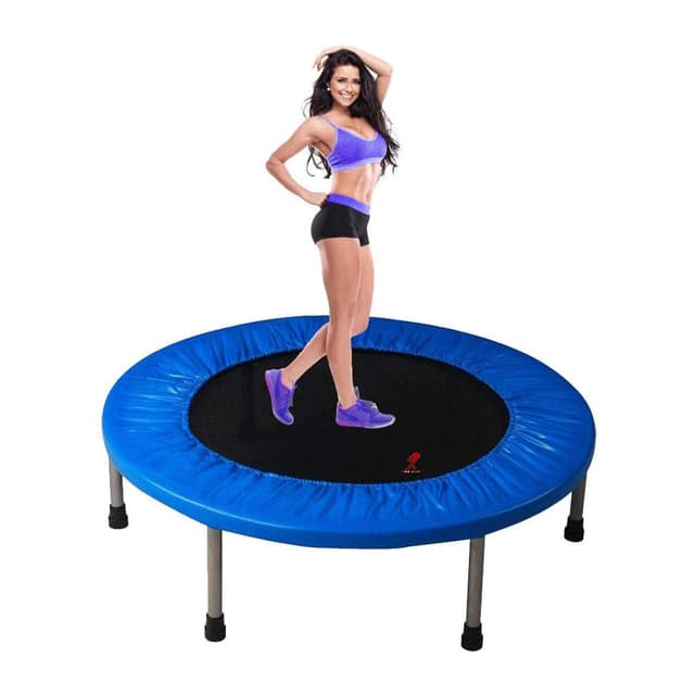Cool Baby COOLBABY HP8962-RD 40 Inch Mini Exercise Trampoline for Adults or Kids - Indoor Fitness Rebounder Trampoline-Red