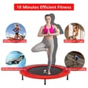 Cool Baby COOLBABY HP8962-RD 40 Inch Mini Exercise Trampoline for Adults or Kids - Indoor Fitness Rebounder Trampoline-Red